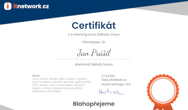 certifikát